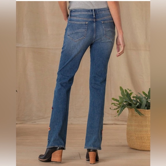 Sundance DRIFTWOOD Floral Embroidered Jeans - size 27 - Picture 3 of 10